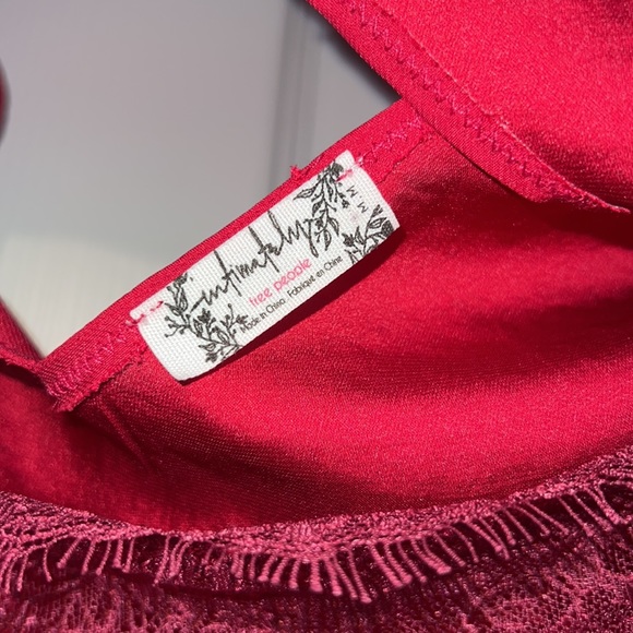 Free People Turn It On Top With Lace Bralette Attached Size Medium - Picture 6 of 6